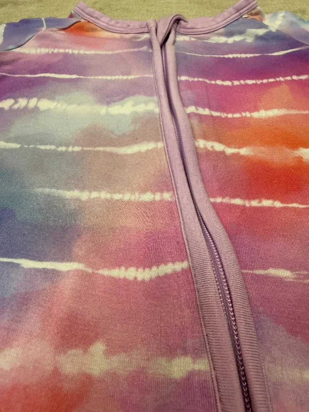 Little Sleepies Pastel Tie Dye Dreams Shorty Zippy 6-12 Months